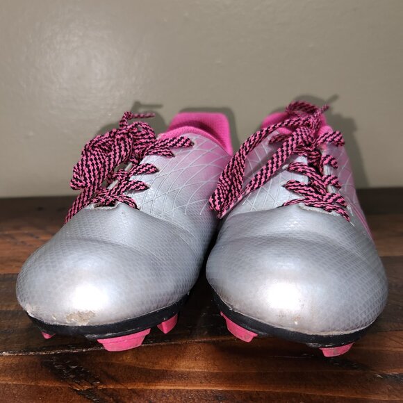 DSG Pink and Silver Soccer Cleats  Girls Size 13 - Picture 13 of 15